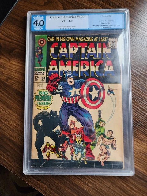 Captain America #100 1968 PGX 4.0 Graded not CGC