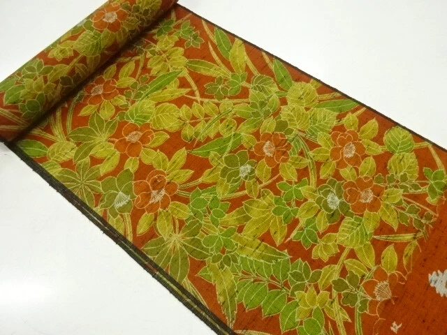 45965# Japanese Kimono / Bolt For Kimono / Floral Plants