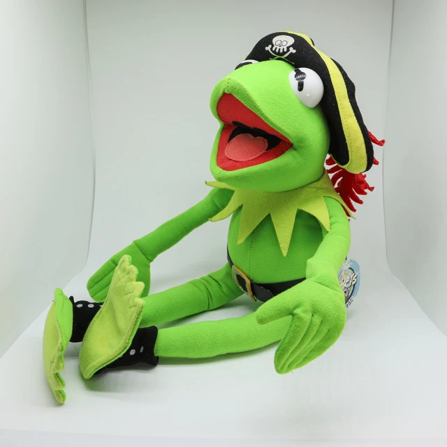 Muppets Kermit the Frog Pirate Plush Stuffed Animal Jim Henson Nanco with Tag