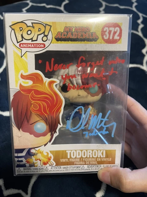 My Hero Academia Todorok funko pop signed by david matranga