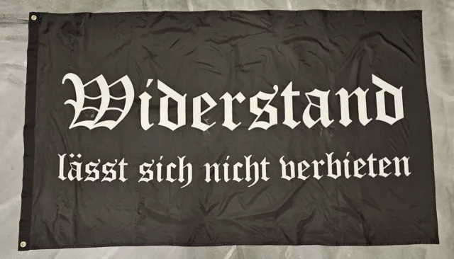 Fahne Flagge Widerstand lässt sich nicht verbieten - 90 x 150 cm