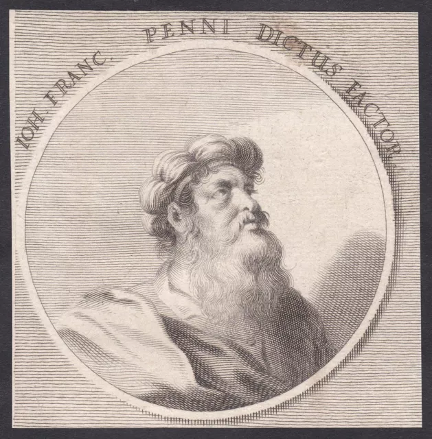 Giovanni Francesco Penni Painter Italian Painter Portrait Copperplate Engraving
