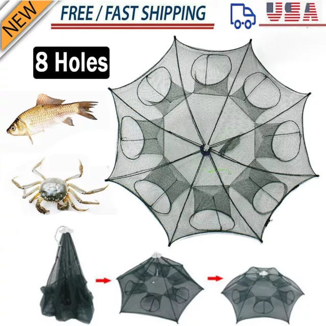 16FT Magic Hand Cast Fishing Net Spin Network Easy Throw Bait