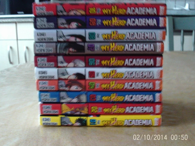 LOT DE 10 Mangas - My Hero Academia - Tome 1 A 10 - Tbe - Kioon EUR 24