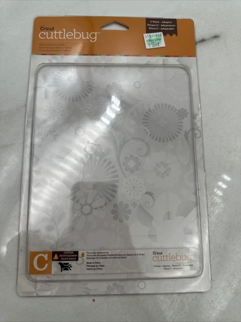 "Placa de corte adaptador Cuttlebug C ORIGINAL NUEVA en paquete 5.875"" x 7.75"