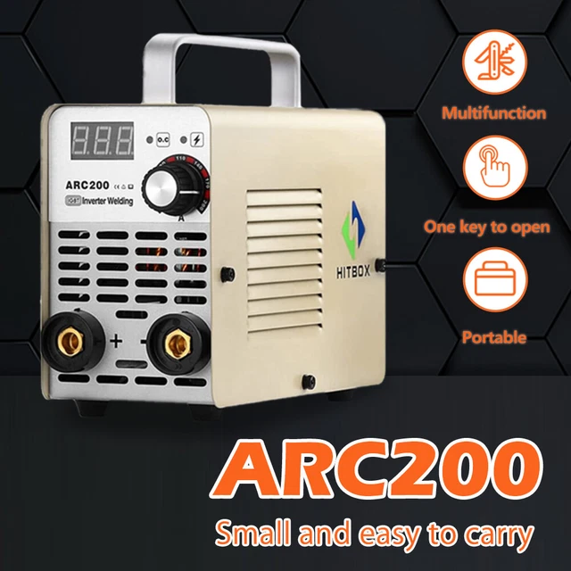 200A Stick Welder 110V/220V MMA ARC Welder Machine DC Inverter Welder Digital