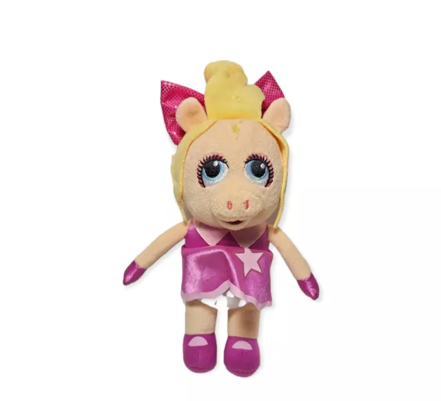 Disney Junior Muppet Babies 9” Baby Miss Piggy Plush Stuffed Animal Doll Toy