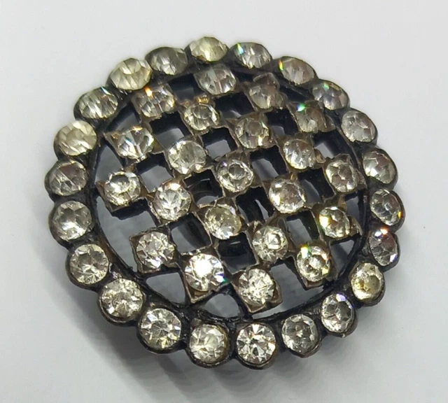 Bouton Ancien En Galalithe Beige Et écru - Diamètre 4 Cm, Rond, Vintage - Parfait Pour Couture Créative Ou Collection