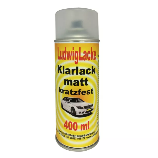 KLARLACK kratzfest 1 Spraydose  MATT  400ml Autolack Made in Germany Ludwiglacke