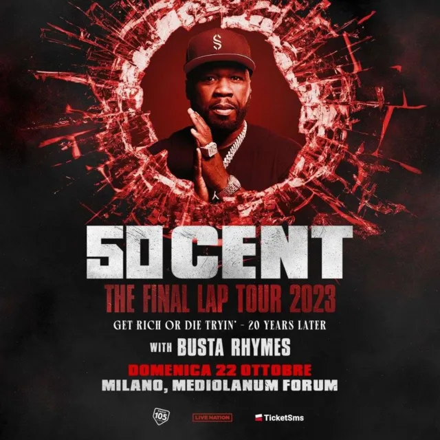 BIGLIETTI TICKETS CONCERTO 50 Cent Milano Assago SETTORE C1