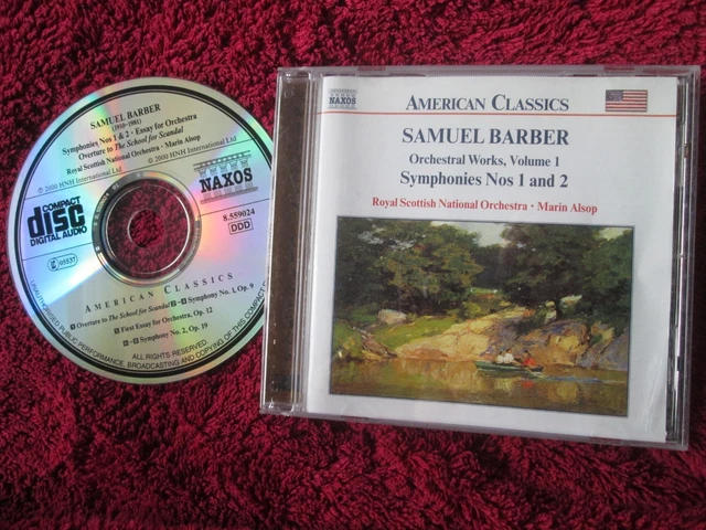 Samuel Barber: Orchestral Works, Vol.1 / Symphonies Nos. 1 and 2  CD Album