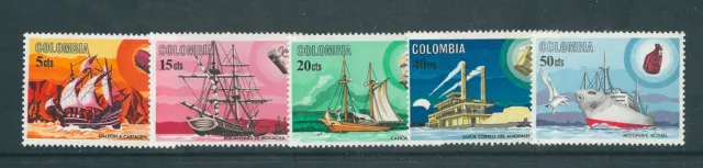 Colombie 1966 Maritime Courrier Complet Ensemble(Scott 755-759) VF MNH