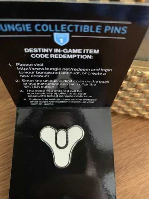 Destiny Tricorn Pin 2016 x 1 - Retired. (No emblem included)