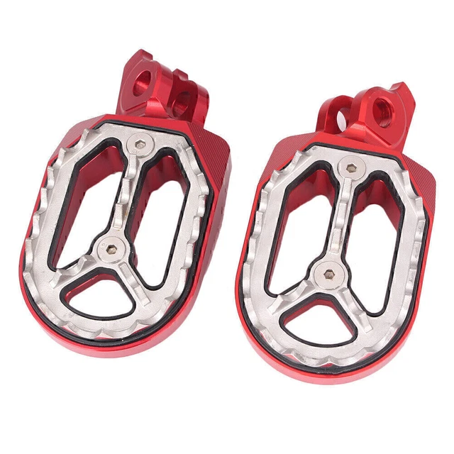 Pedini Dirt Bike Racing Poggiapiedi Alluminio Rosso per Suzuki RMZ250 RMZ450 10-15