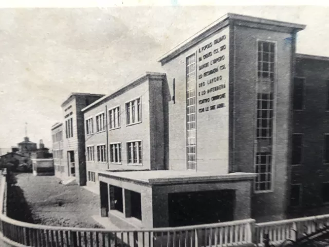 Cartolina Gubbio scuola animata Perugia Umbria paesaggistica T15 2