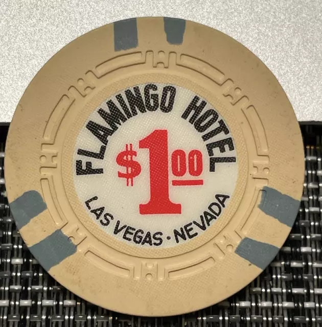 $1 Flamingo Hotel Casino Chip Gambling Poker Chip Las Vegas Nevada