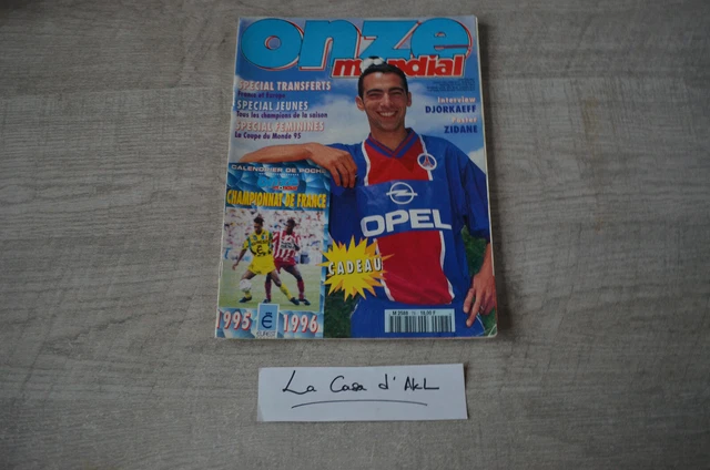 magazine ONZE MONDIAL Numéro 62 David Ginola poster Équipe de France