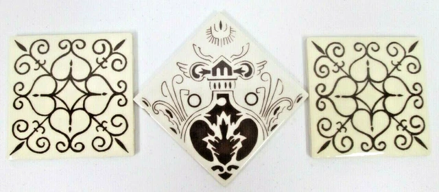 Vintage 3 Ideal Standard & Orion Ceramic Wall Tiles Monterrey Mexico Mexican Old