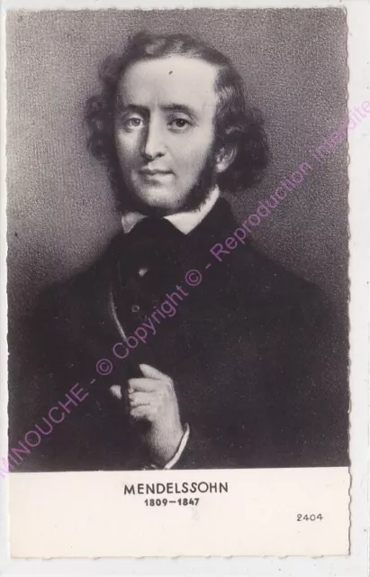 Cpsm RPPC STAR Mendelssohn Composer German Pianist EDT of / The Globe 2404