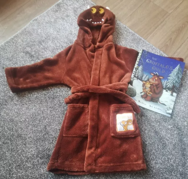 The Gruffalo Dressing Gown Kids Aged 3 - 4 Years Bathrobe Unisex Boys Girls