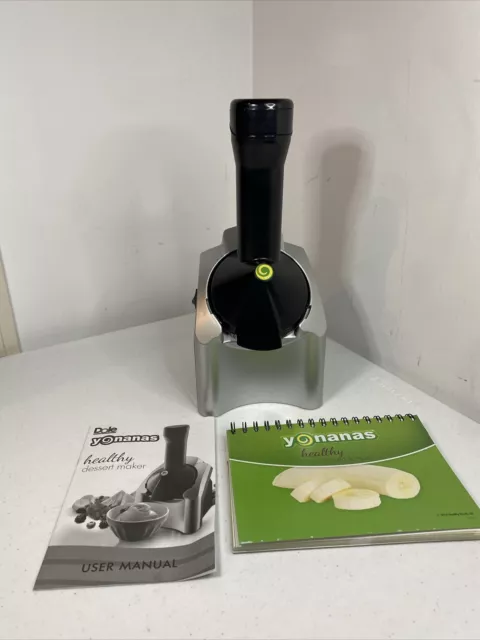 Yonanas Healthy Frozen Fruit Dessert Treat Maker Machine W/ Recipe Book Manual