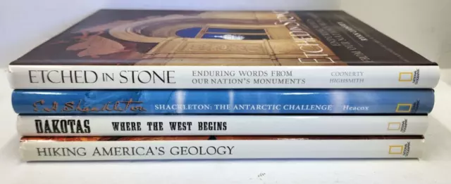 Lot of 4 Vintage National Geographic Society Hardcover Books with Dust Jackets F