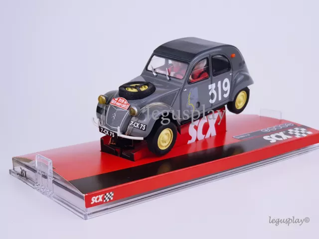 Slot car scalextric scx A10155X300 Citroën 2CV #319 " Montecarlo 1954