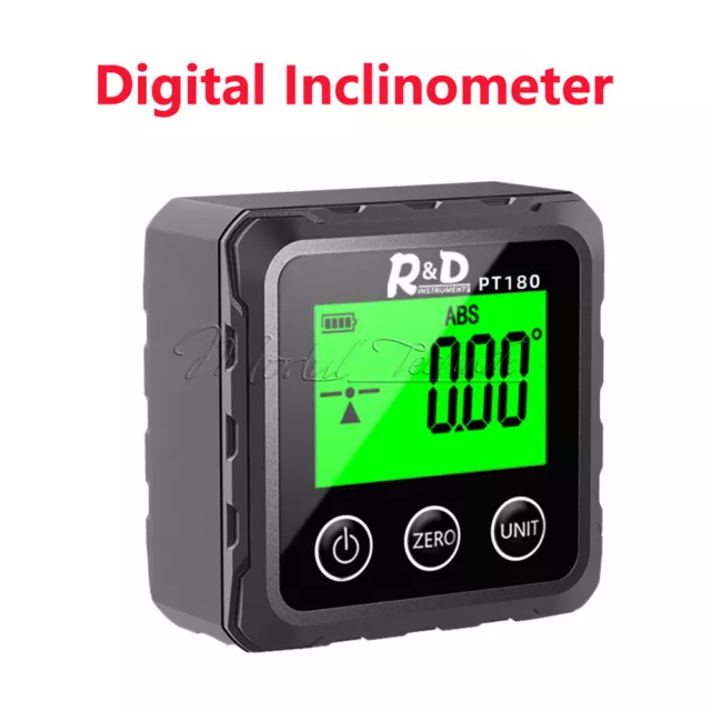 Magnetic Digital Inclinometer Level Box Gauge Angle Meter Finder Protractor Tool