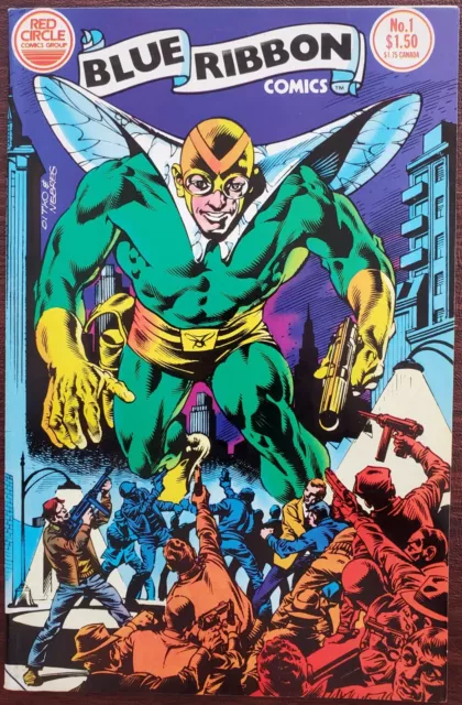 Blue Ribbon Comics #1 F- 5.5 (Red Circle Comics Group 1983) ~ The Fly ✨
