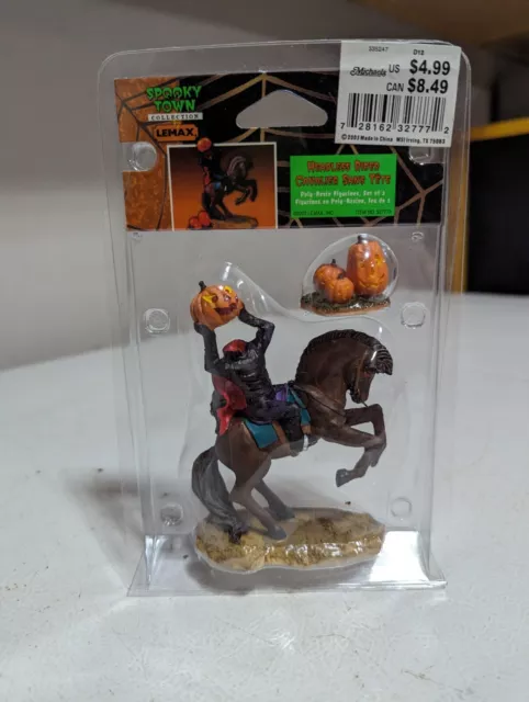 Lemax Spooky Town Collection New Headless Rider Cavalier Pumpkin Horse