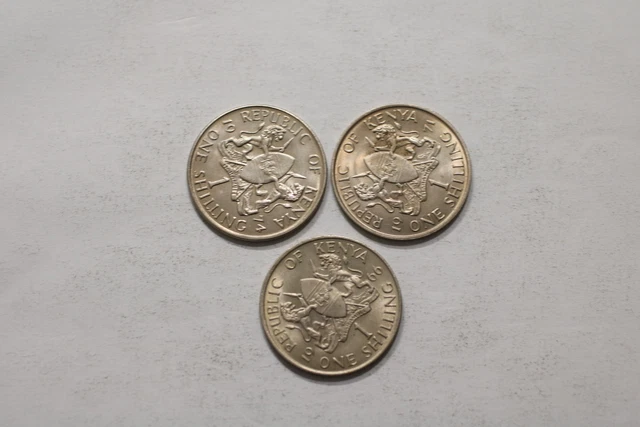 Kenya Shilling 1966/71/74 In High Grade A98 Hh47