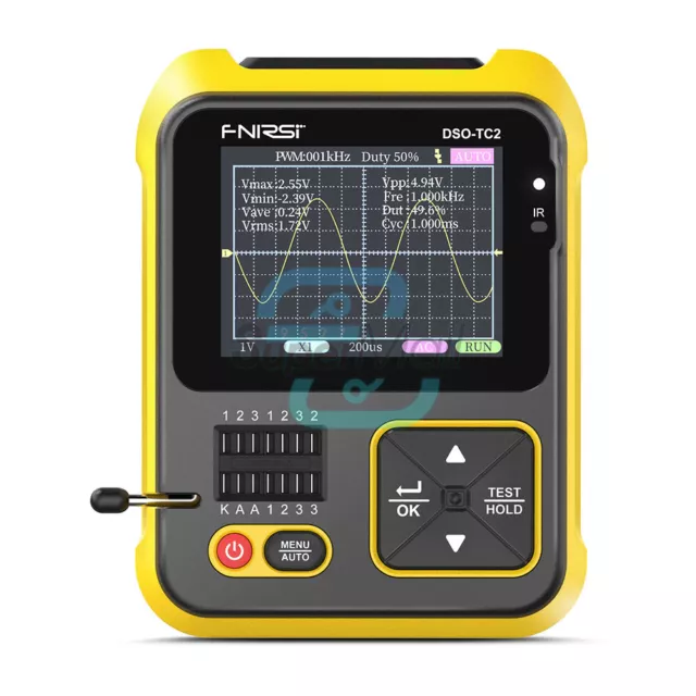 FNIRSI DSO-TC2  2.4'' 200kMHz Handheld Digital Oscilloscope Transistor Tester 2