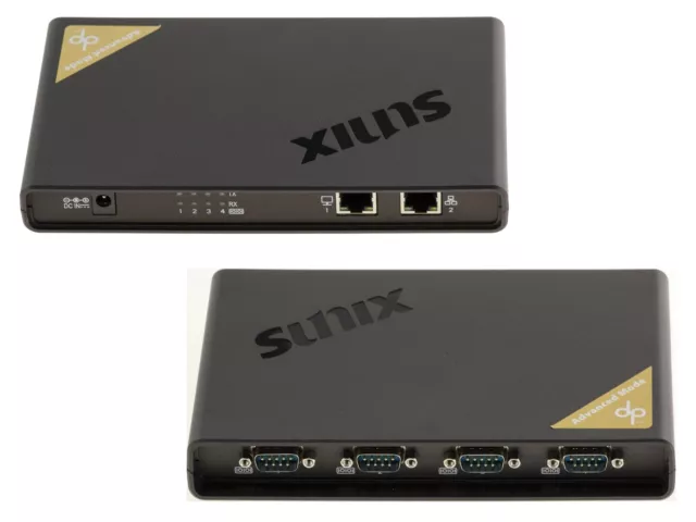 Convertisseur Ethernet RJ45 TCP/IP vers Série RS232 4 PORTS COM RS-232 DB9 SUNIX