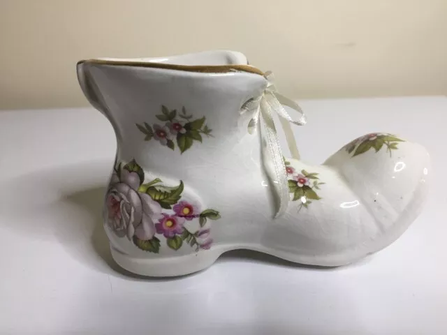 Old Foley James Kent Harmony Rose Boot, ceramic, great condition, free post