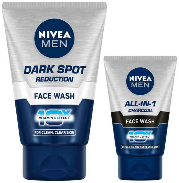 Nivea Men Face Wash Reducción de manchas oscuras 10X Efecto vitamina C 50 g...