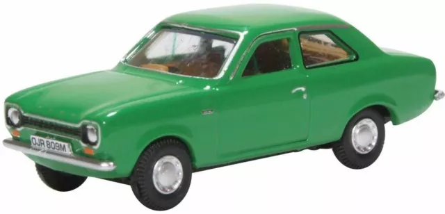 Oxford Diecast 1:76 Echelle Ford Escort Mk1 Modèle Moulé - Modana Vert - 76FE001