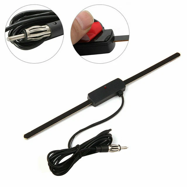 Car Radio Stereo Hidden Antenna Stealth FM AM For Vehicle Truck Motorcycle Boat