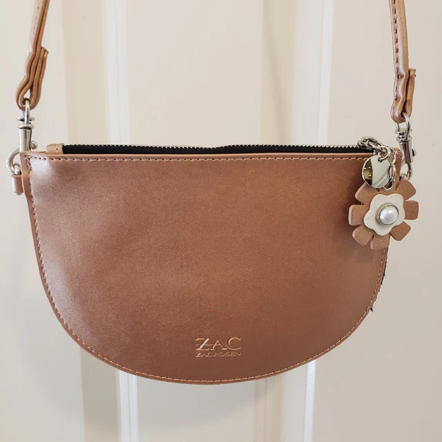 ZAC Zac Posen Small Metallic Pink Crossbody Handbag Made For Bloomingdales