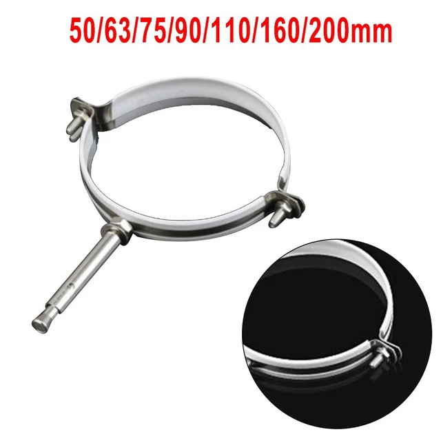 1 PC Camino Fumaria Muro Supporto Morsetto & Vite Ø50-200mm Acciaio Inox 450° C