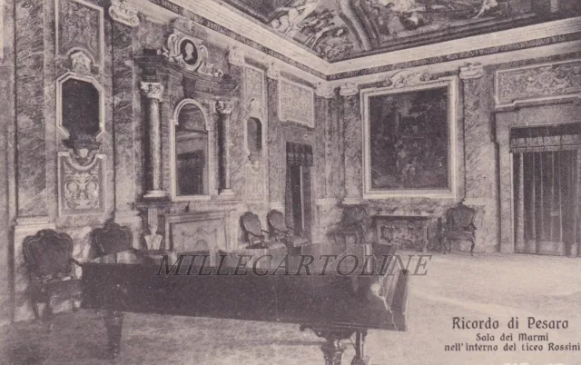 PESARO: Sala dei Marmi nell'interno del Liceo Rossini   1920