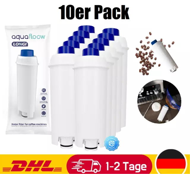 10x Wasserfilter für DeLonghi kompatibel mit DLSC002 ECAM, ESAM, ETAM Serie