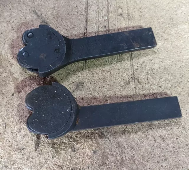 Two Vintage Metal Lathe Knurling Tools Holder Machinist