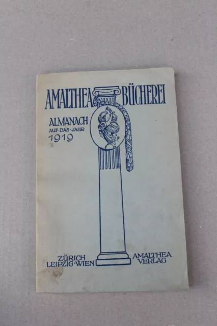 Amalthea Bücherei Almanach auf das Jahr 1919