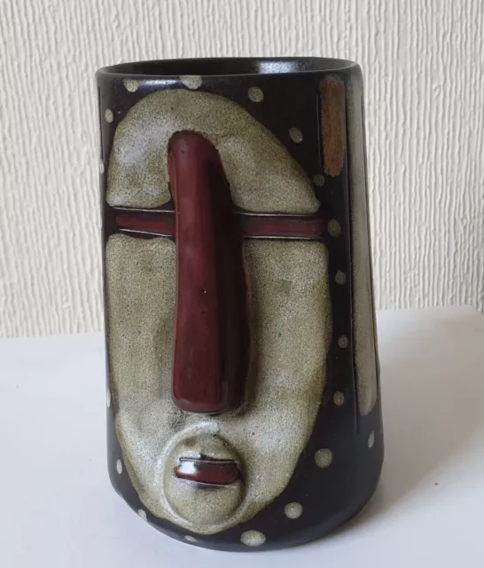 Taza de cisterna grande de cerámica hecha a mano de colección por Mara México