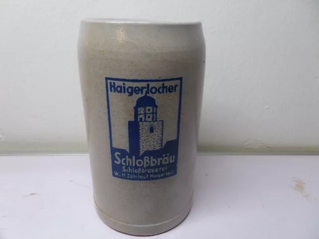 0,8 L Bierkrug Maßkrug Brauerei Schloßbrauerei Haigerlocher