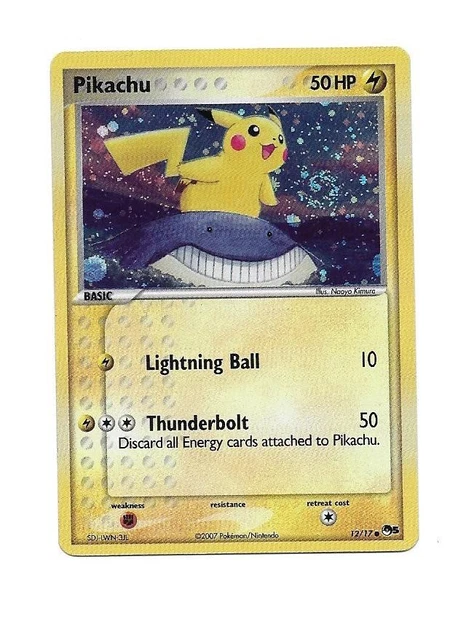 PIKACHU 12/17 POP Series 5 HOLO Promo ERROR Pokemon Card Upside down BALL  $15.00 - PicClick
