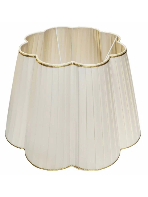 Abat-jour Plissé Organza Doré D.35 Pour Lampe – Neuf