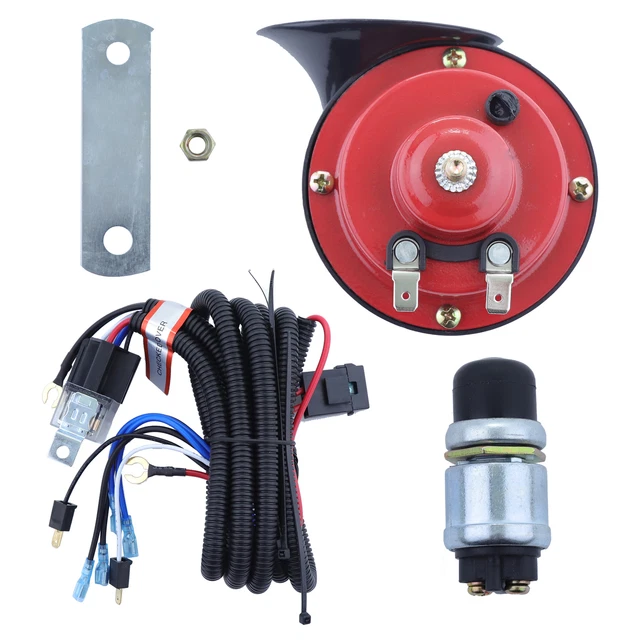 12 VOLT GOLF Cart Horn Kit For EZGO Club Car With Floor Mount Button