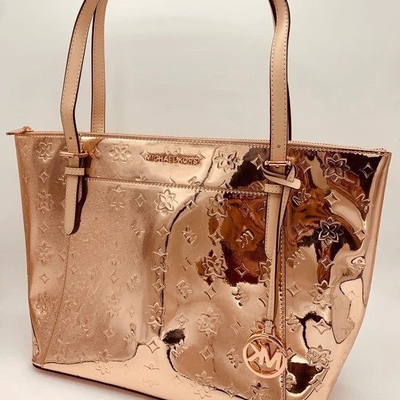Michael Kors Ciara 35H9RC6T3Z Rose Gold LG TZ tote Pre-owned Excellent
