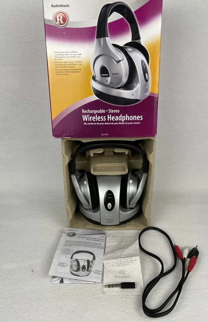Radio Shack 33-1197 Headband Headphones - Silver/Black